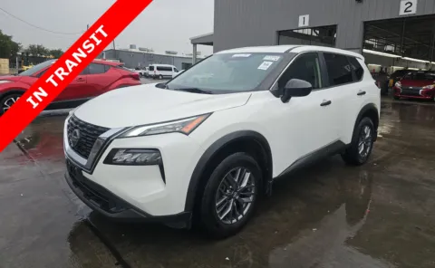 White 2021 Nissan Rogue S for sale in Alvin, TX