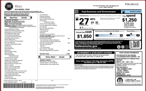 Photos of 2019 FIAT 500 Pop for sale in Alvin, TX at Auto Boutique Texas