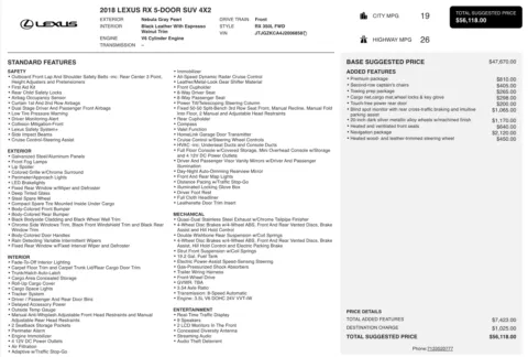 Photos of 2018 Lexus RX 350L Premium for sale in Alvin, TX at Auto Boutique Texas