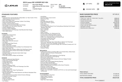 Photos of 2019 Lexus NX 300 for sale in Alvin, TX at Auto Boutique Texas