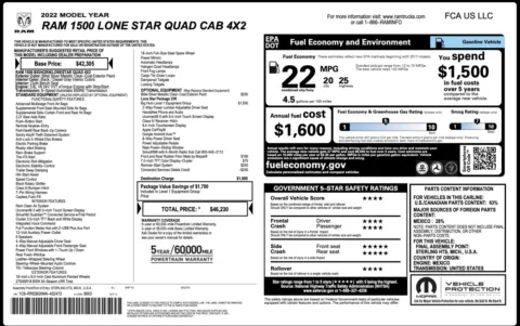 Photos of 2022 Ram 1500 Lone Star for sale in Alvin, TX at Auto Boutique Texas