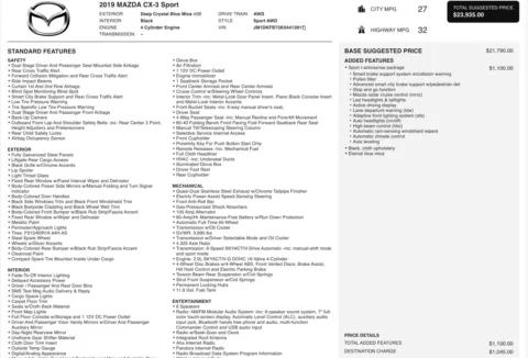 Photos of 2019 Mazda CX-3 Sport for sale in Alvin, TX at Auto Boutique Texas