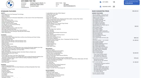 Photos of 2019 BMW 7 Series 750i for sale in Alvin, TX at Auto Boutique Texas