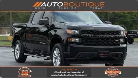 Black 2020 Chevrolet Silverado 1500 Custom for sale in Alvin, TX