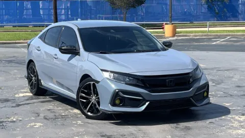 Black 2021 Honda Civic Hatchback Sport for sale in Alvin, TX