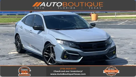 Black 2021 Honda Civic Hatchback Sport for sale in Alvin, TX