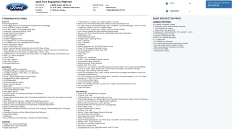 More photos of 2025 Ford Expedition Platinum at Auto Boutique Texas, TX