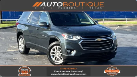 Gray 2018 Chevrolet Traverse LT Cloth for sale in Alvin, TX