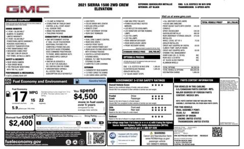 Photos of 2021 GMC SIERRA C15 Elevation for sale in Alvin, TX at Auto Boutique Texas