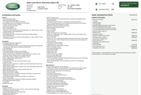 Photos of 2020 Land Rover Discovery Sport SE for sale in Alvin, TX at Auto Boutique Texas