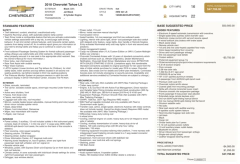 Photos of 2018 Chevrolet Tahoe LS for sale in Alvin, TX at Auto Boutique Texas