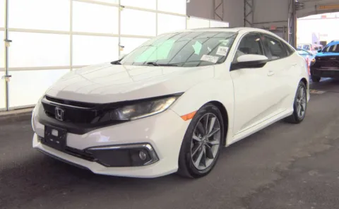 White 2019 Honda Civic Sedan EX-L for sale in Alvin, TX