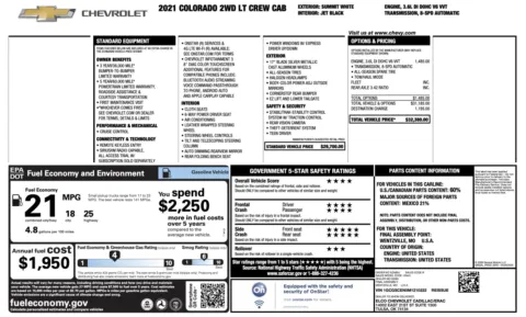 Photos of 2021 Chevrolet Colorado 2WD LT for sale in Alvin, TX at Auto Boutique Texas