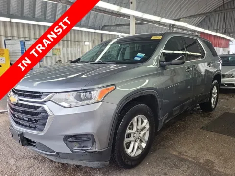 Gray 2021 Chevrolet Traverse LS for sale in Alvin, TX