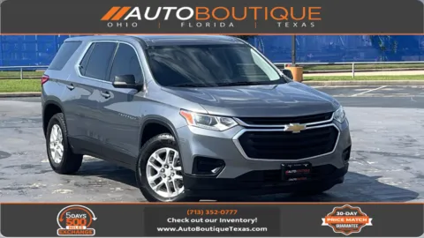 Gray 2021 Chevrolet Traverse LS for sale in Alvin, TX