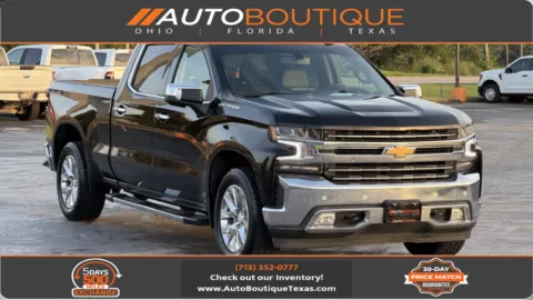 Black 2021 Chevrolet Silverado 1500 LTZ for sale in Alvin, TX
