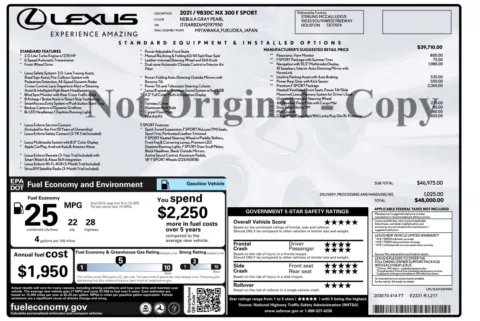 Photos of 2021 Lexus NX 300 F SPORT for sale in Alvin, TX at Auto Boutique Texas