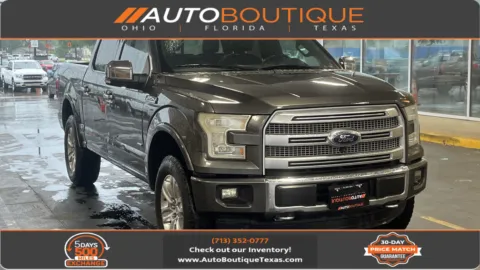 Gray 2015 Ford F-150 Platinum for sale in Alvin, TX