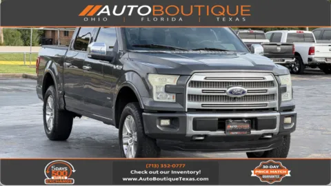Gray 2015 Ford F-150 Platinum for sale in Alvin, TX