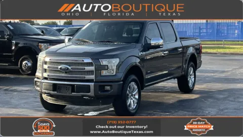 Gray 2015 Ford F-150 Platinum for sale in Alvin, TX