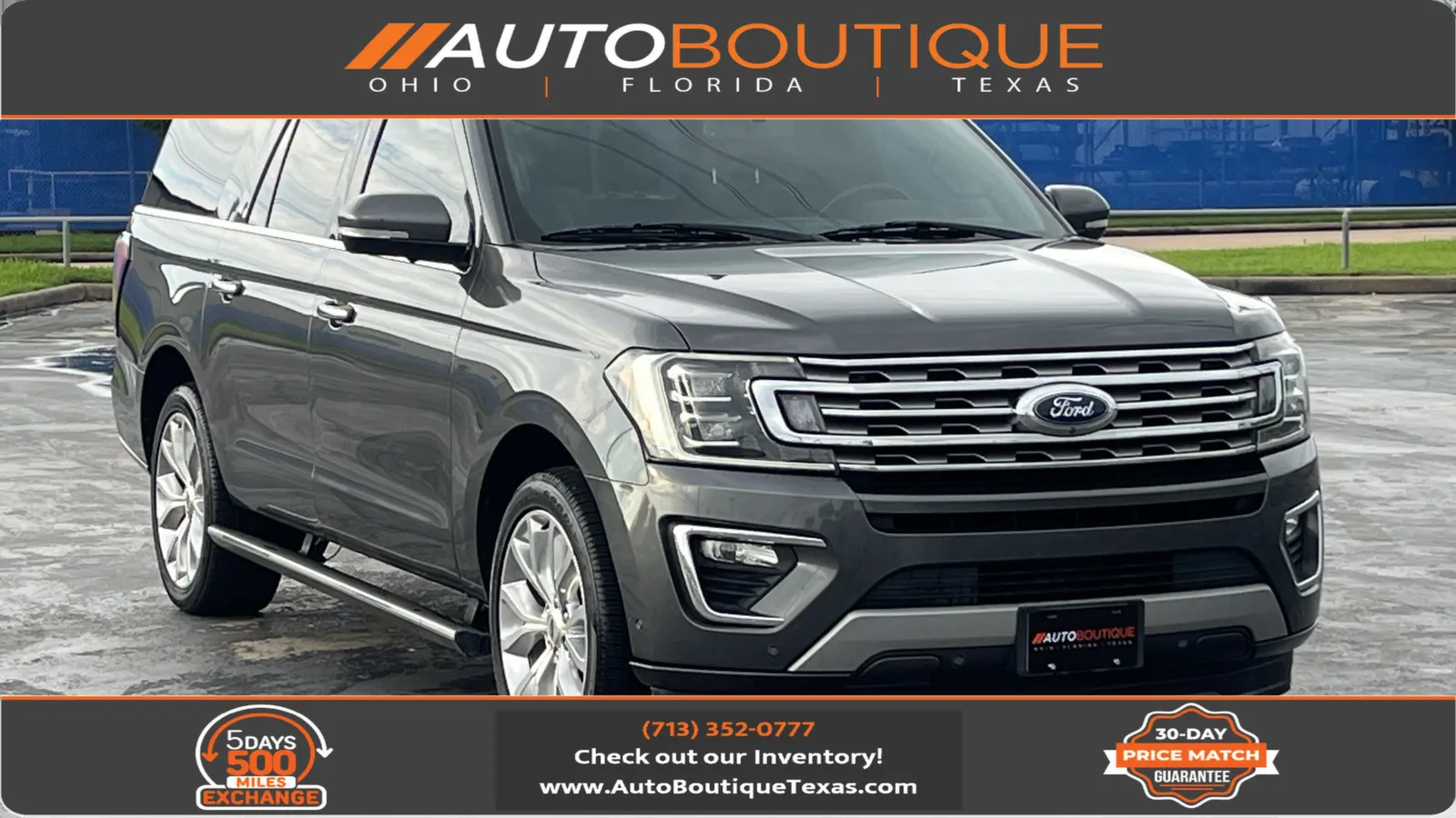 Gray 2019 Ford Expedition Max Limited for sale in Alvin, TX