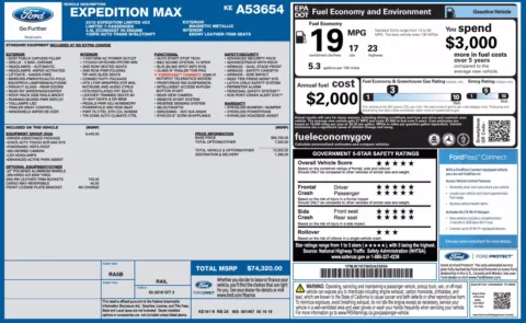 Photos of 2019 Ford Expedition Max Limited for sale in Alvin, TX at Auto Boutique Texas