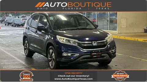 Blue 2016 Honda CR-V Touring for sale in Alvin, TX