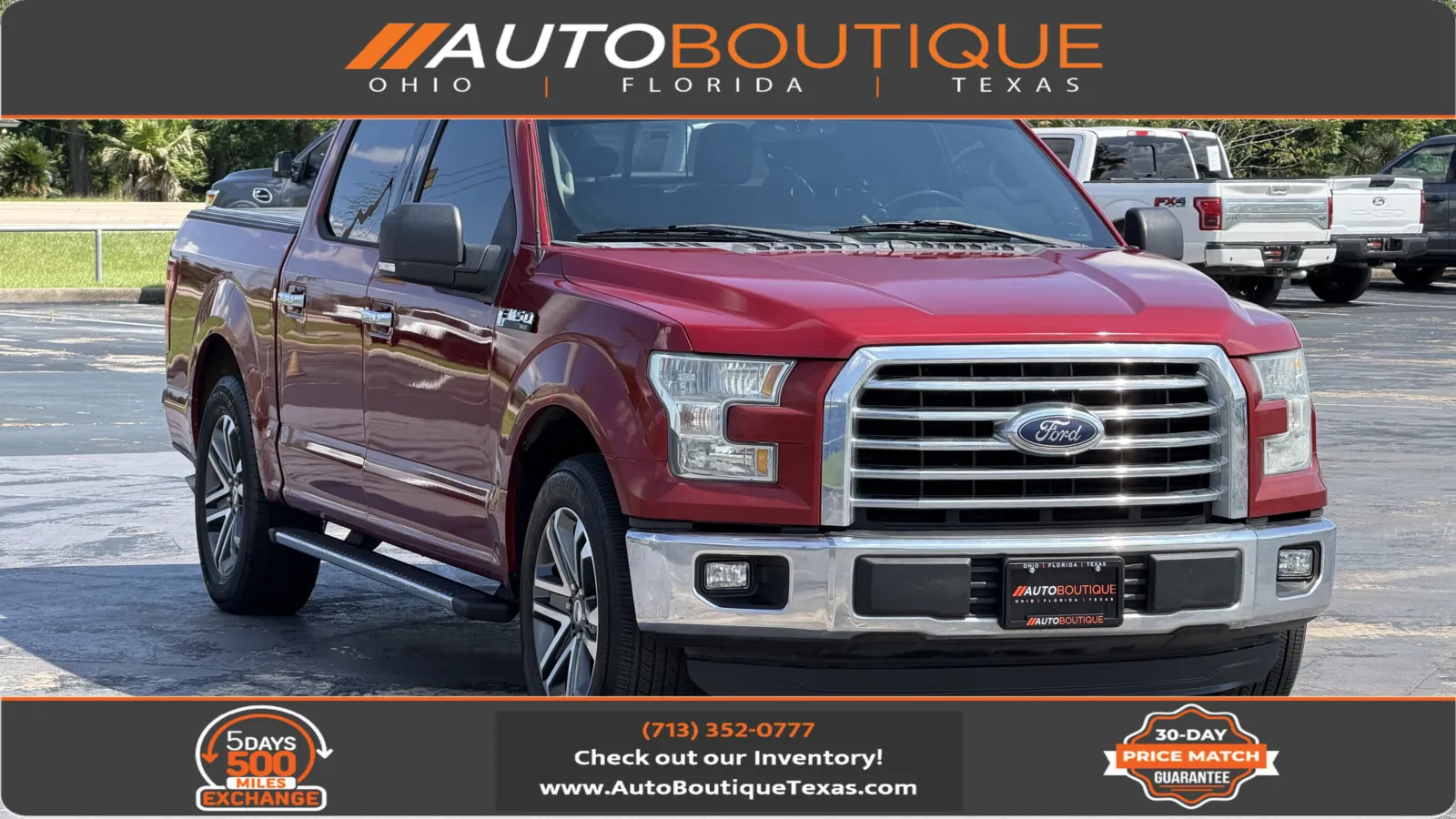 Red 2015 Ford F-150 XLT for sale in Alvin, TX