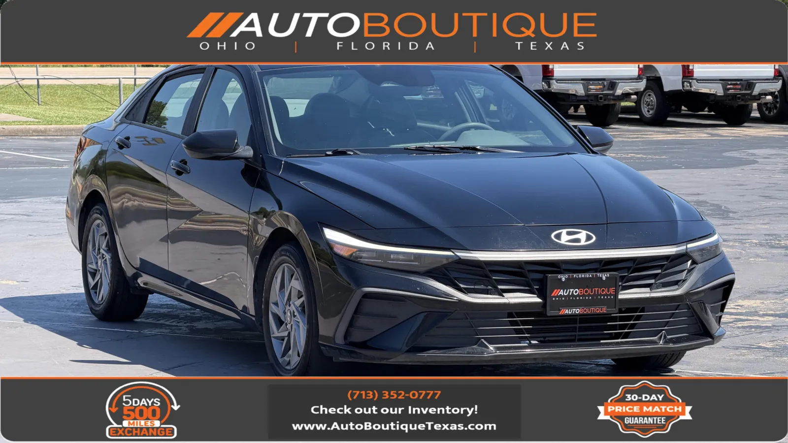 Black 2024 Hyundai Elantra SEL for sale in Alvin, TX