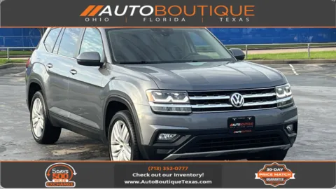 Gray 2019 Volkswagen Atlas 2.0T SE w Technology for sale in Alvin, TX