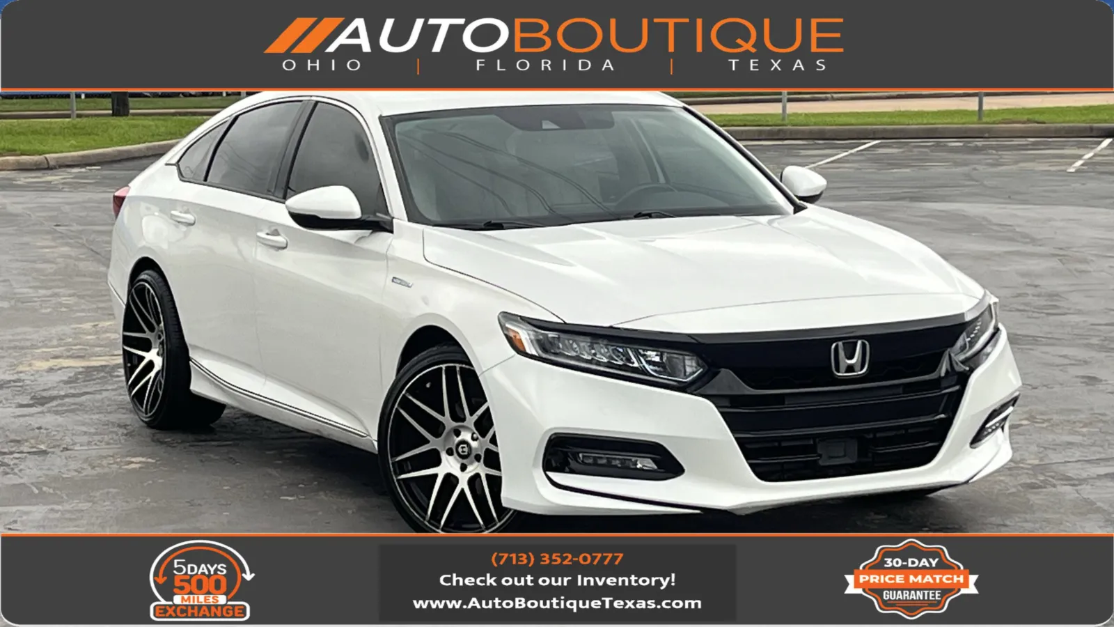 White 2019 Honda Accord Hybrid EX-L for sale in Alvin, TX