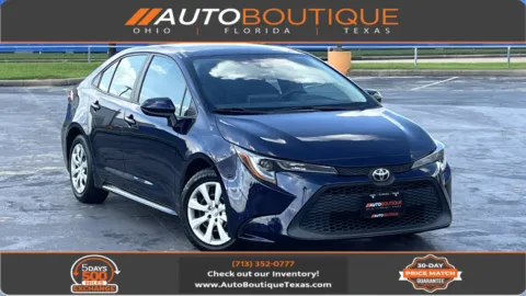 Blue 2022 Toyota Corolla LE for sale in Alvin, TX