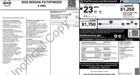 Photos of 2020 Nissan Pathfinder S for sale in Alvin, TX at Auto Boutique Texas