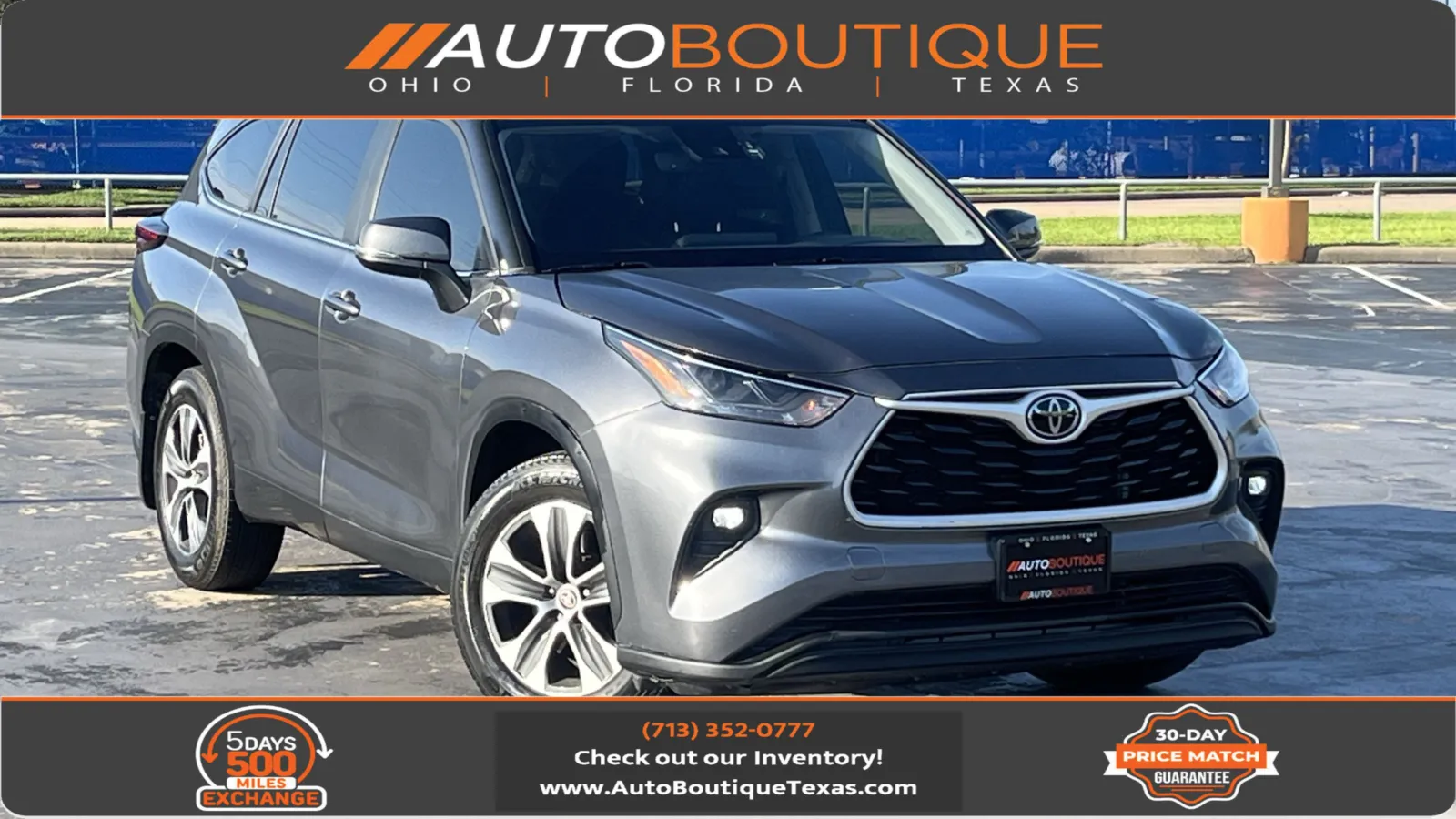 Gray 2024 Toyota Highlander XLE for sale in Alvin, TX