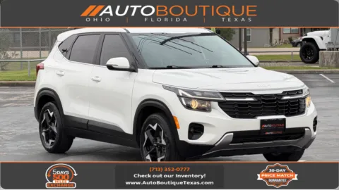 White 2025 Kia Seltos EX for sale in Alvin, TX