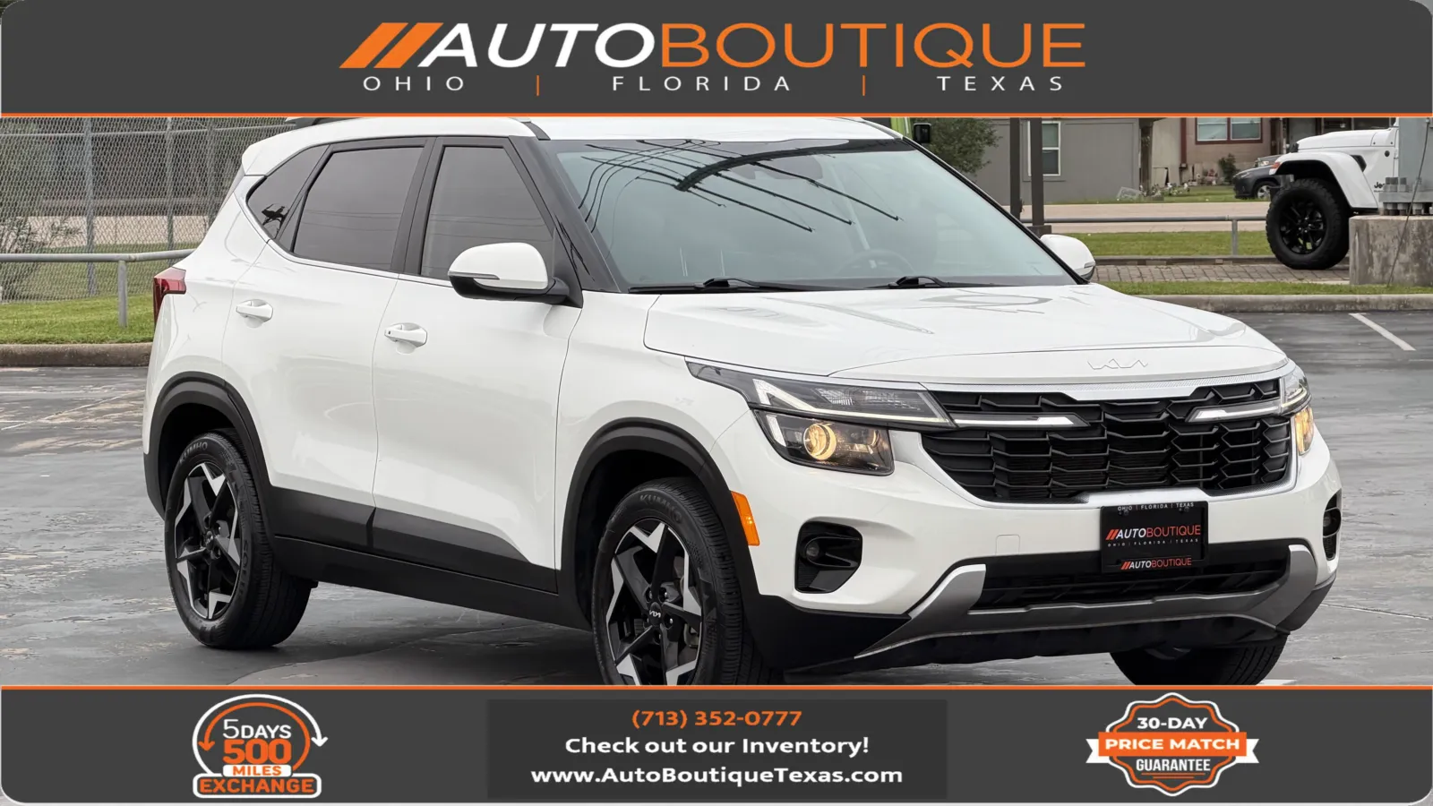 White 2025 Kia Seltos EX for sale in Alvin, TX