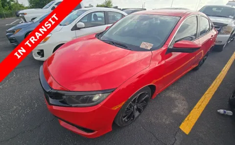Red 2021 Honda Civic Sedan Sport for sale in Alvin, TX