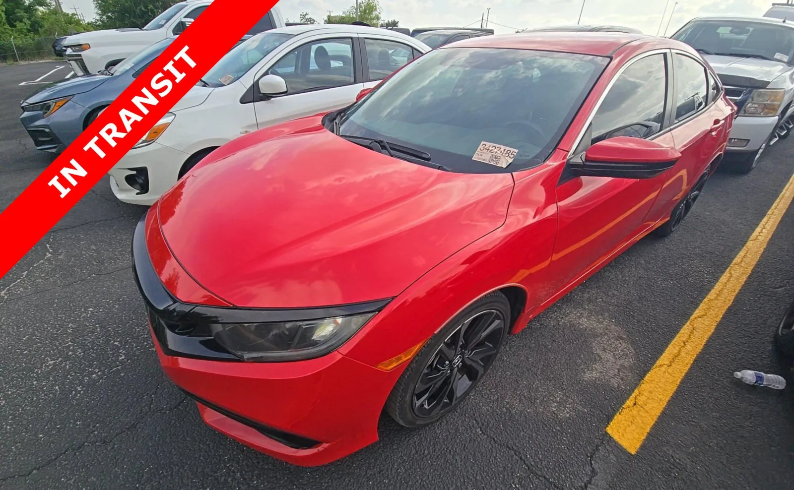 Red 2021 Honda Civic Sedan Sport for sale in Alvin, TX