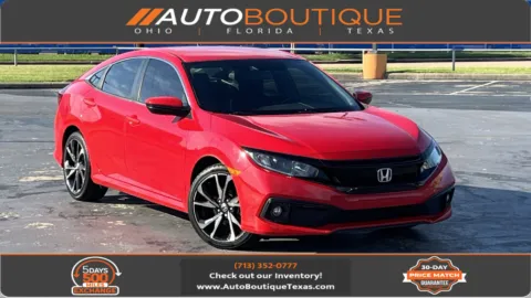 Red 2021 Honda Civic Sedan Sport for sale in Alvin, TX