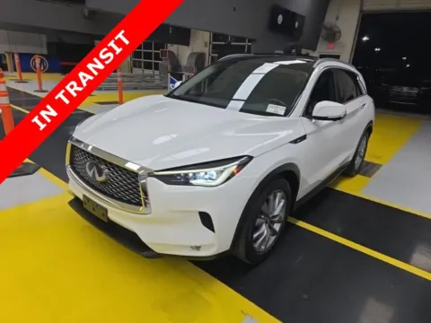 White 2020 INFINITI QX50 ESSENTIAL for sale in Alvin, TX