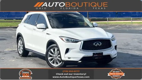 White 2020 INFINITI QX50 ESSENTIAL for sale in Alvin, TX