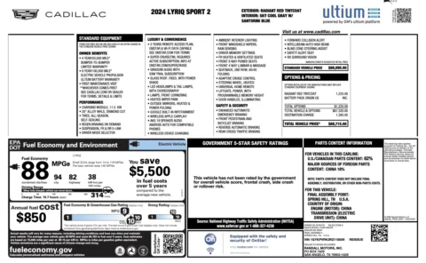 Photos of 2024 Cadillac LYRIQ Sport for sale in Alvin, TX at Auto Boutique Texas