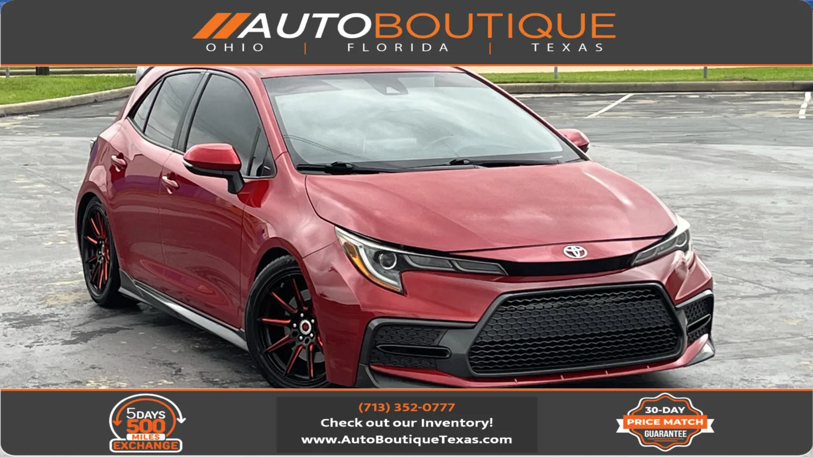 Red 2021 Toyota Corolla Hatchback SE for sale in Alvin, TX