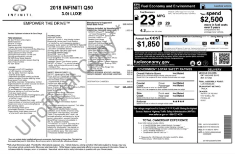 Photos of 2018 INFINITI Q50 3.0t LUXE for sale in Alvin, TX at Auto Boutique Texas