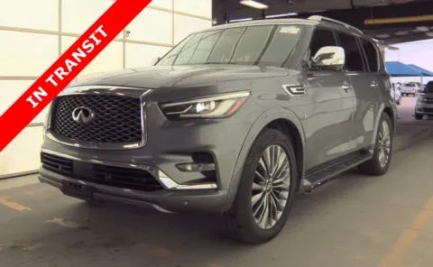 Gray 2018 INFINITI QX80 for sale in Alvin, TX
