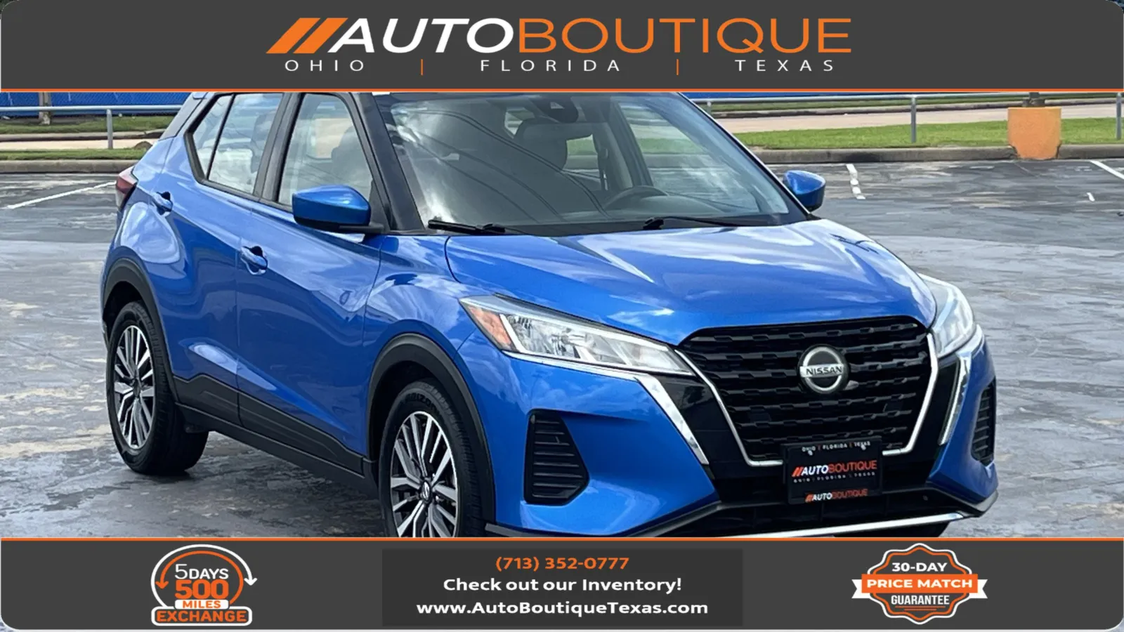 Blue 2021 Nissan Kicks SV for sale in Alvin, TX