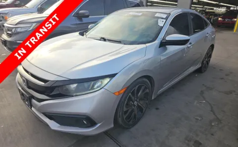 Silver 2021 Honda Civic Sedan Sport for sale in Alvin, TX