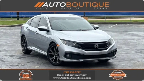 Silver 2021 Honda Civic Sedan Sport for sale in Alvin, TX