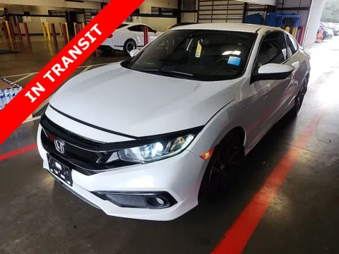White 2020 Honda Civic Coupe Sport for sale in Alvin, TX