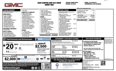 Photos of 2020 GMC Canyon 2WD SLE for sale in Alvin, TX at Auto Boutique Texas